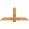 Ekena Millwork Eugene Rough Sawn Timber Gable Bracket, Western Red Cedar, 60"W x 27"H x 4"D x 6"F, 11/12 Pitch GBW060X27X0406EUG00RWR - alternate 1